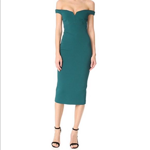 cinq a sept Dresses & Skirts - Worn once CINQ a SEPT off the shoulder midi dress